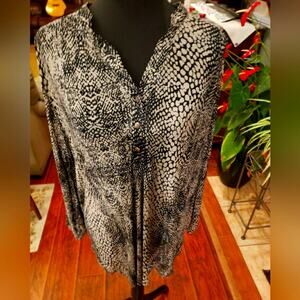 Per Seption XL black white teal‎ tropical design